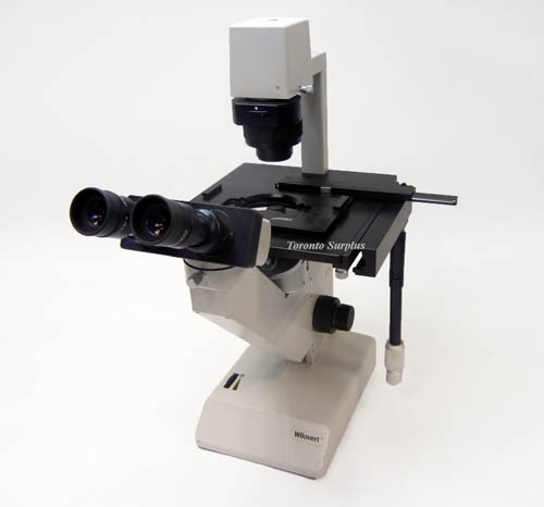 Hund Wetzlar, Wilovert Inverted Microscope Illuminated, Eye Pieces