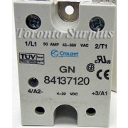 Crouzet GN 84137120 High Voltage Output Solid State Relay SSR 660 Volt @ 50 Amp AC