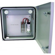 Outdoor Aluminum Enclosure with 106-0522T-A DC Power Surge Protector, Bus Bar and Ground Block NEW / NOS 