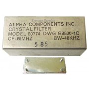 Alpha Components 20774 DWG G9800-1C Crystal Filter